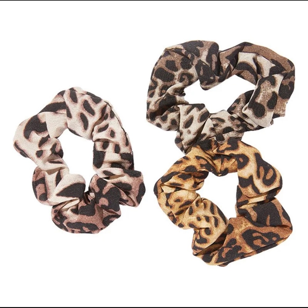 🌻 2/$10 ✨2X HP✨ nOir Jewelry Ombre Leopard Scrunchies NWT